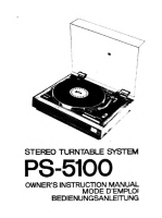 Sony PS-5100 - Owners Manual 